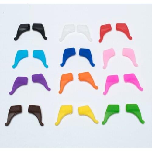 100Pairs/lot Anti Slip Silicone Glasses Ear Hooks For Kids Child Round Grips Eyeglasses Sports Temple Tips Soft Ear Hook