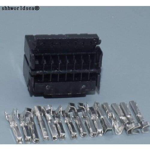 Shhworldsea 1.2mm 174046-2 16 way connector female wire connector cable connector male 16P feMale connector terminal block Plug