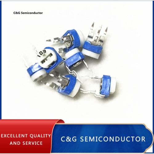 20pcs 10k ohm 10kR Trimpot Trimmer Pot Variable Resistor horizontal type 103 (100R 200R 500R 1K 2K 5K 10K 20K 47K 50K 100K 1M