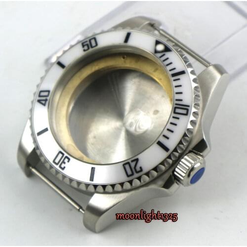 43mm sapphire glass stainless steel Watch Case fit ETA 2836 mingzhu 2813 miyota 82 series MOVEMENT