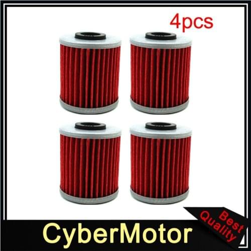 4x Oil Filter For 4 STROKE BETA EVO 250 SPORT KAWASAKI KX250F SUZUKI RMZ450