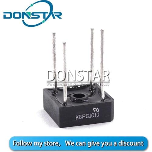 5PCS KBPC1010 10A 1000V diode bridge rectifier new and original IC