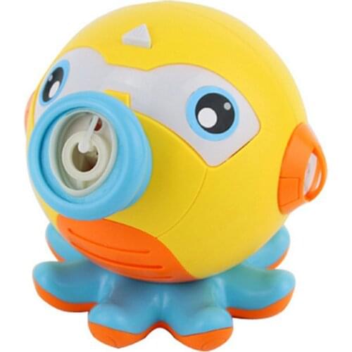 Automatic Octopus Bubble Machine Outdoor Children Cartoon Bubble Machine Child-friendly And Portable With Light And Music