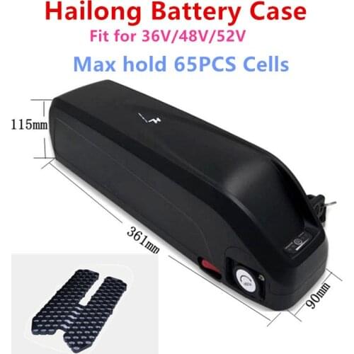 36V 48V 52V Super Capacity Hailong road bike Battery case electric Bike Battery plastic housing