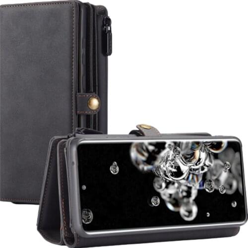 2 in 1 Phone Case For Samsung Galaxy S20 Plus 4G 5G Case Leather Wallet Magnetic Detachable Case For Samsung Galaxy S20 ultra