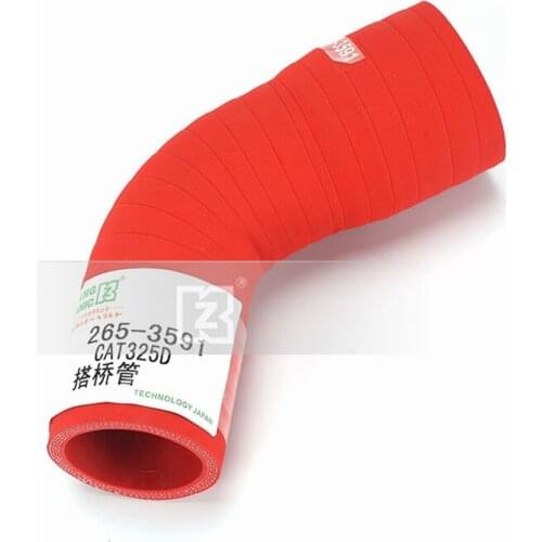For Excavator Parts Caterpillar E325D Bypass Tube Rubber Inlet and Outlet Hose 265-3591