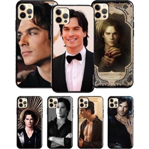 Damon Salvatore Vampire Diaries For iPhone 12 Pro Max Mini 7 8 Plus Case For iPhone 11 Pro Max XS XR X SE 2020 Cover