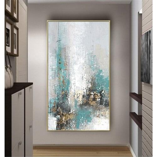 Large sizes Handpainted Oil Painting On Canvas modren Abstract light color landscape Wall Art Living Room home Decor Pictures