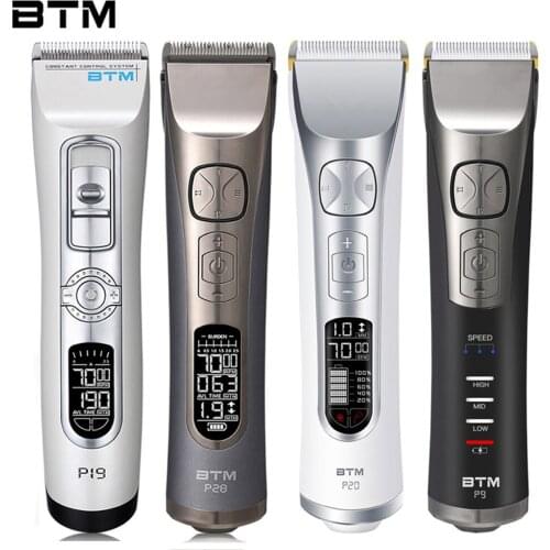 BTM Rechargeable Hair Clipper Professional Hair Trimmer for Men Ceramic Cutter Electric Haircut Set Barber Hair Cutting Machine