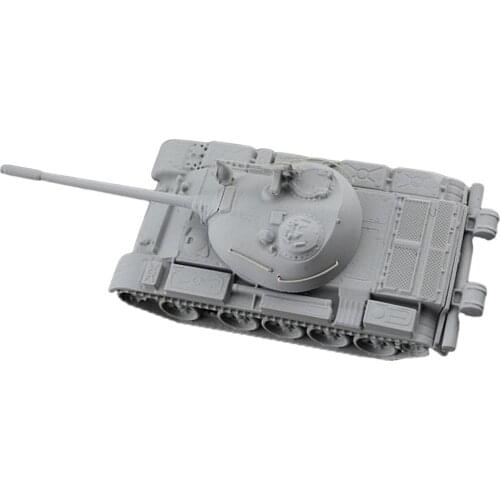 1:144 Scale Plastic Tank Model Soviet T54 Kids Toys Home Decor Display Gray