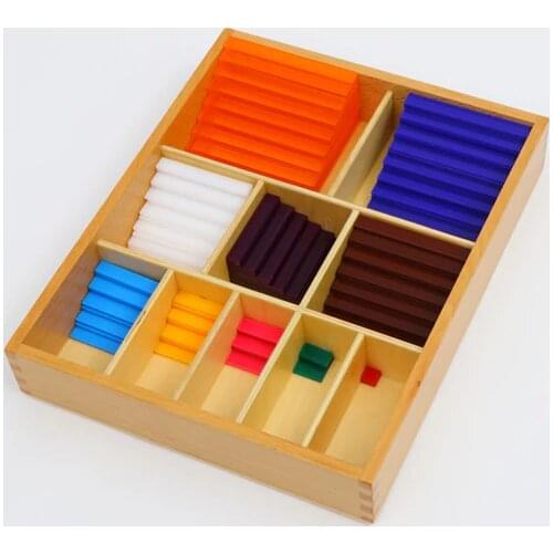 Montessori Decanomial Squares toys