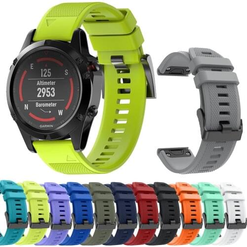 20 22 26MM Quickfit Bracelet Strap for Garmin Fenix 6X Pro 5X 5S Plus 6 5 935 S60 MK2s Smart watch Silicone Easyfit Wristband