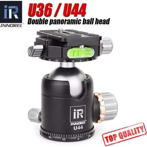 Double Panoramic Camera Ball Head with ARCA-SWISS Heavy Duty Tripod head for DSLR 20kg/25kg Load Tripod head Ball Head