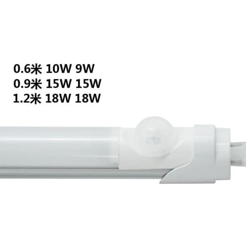 Fanlive AC85-265V 18W 1200mm T8 LED Fluorescent Bulbs Tubes PIR Sensor Tube Light 4ft LED Bulb SMD2835 Warm Cool White