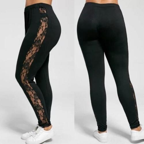 Plus Size 3XL Women High Waist Fitness Leggings Pants Gym Running Stretch Sports Trousers
