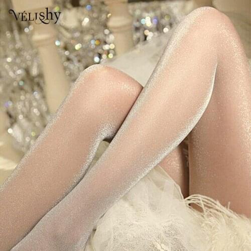 1PC Fashion Women Ladies Sexy Charming Shiny Pantyhose Glitter Stockings Womens Glossy Thin Tights Summer Autumn