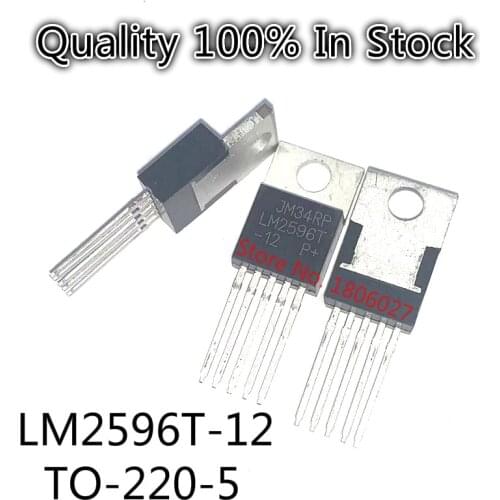 10pcs/lot LM2596T-12 12V five-terminal regulator LM2596T-12V TO-220