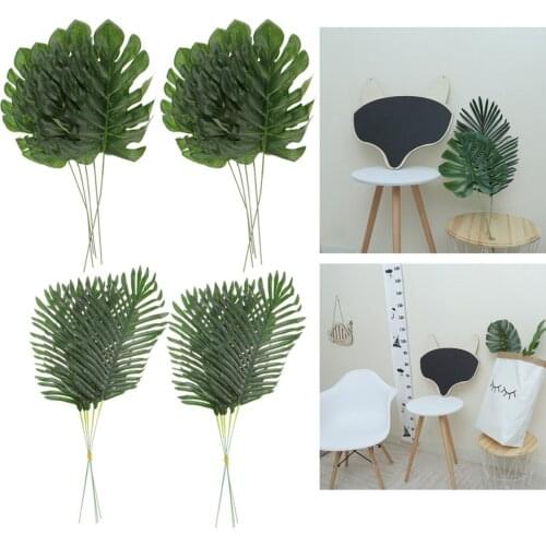 20Pieces Large Artificial Leaf Faux Foliage LeavesMonstera Leaf Palm Leaf