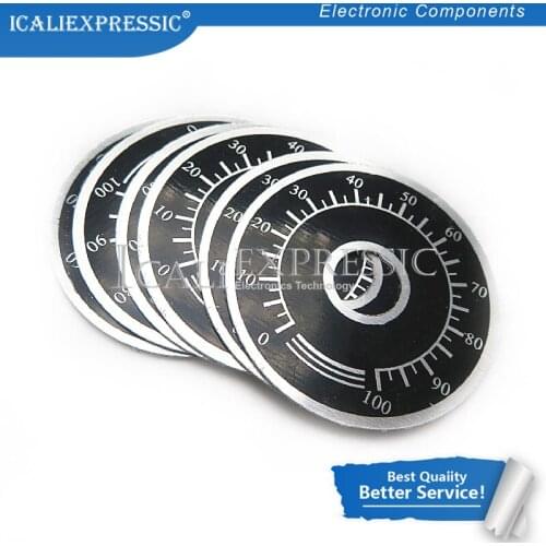 5PCS 0-100 WTH118 potentiometer knob scale digital scale can be equipped with WX112 TOPVR In Stock