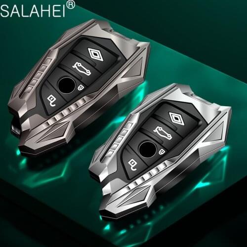 Car New Key Case Aluminum Alloy For BMW X1 X2 X3 X4 X5 X6 1 2 5 7 F01 F02 F06 F30 F20 F10 F15 F16 F18 F22 E53 E70 E39 G30 M3 M5