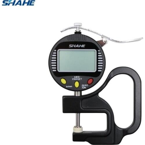 0-10mm SHAHE Digital Thickness Gauge 0.001 mm Micron thickness gauge glass thickness gauge digital leather thickness gauge