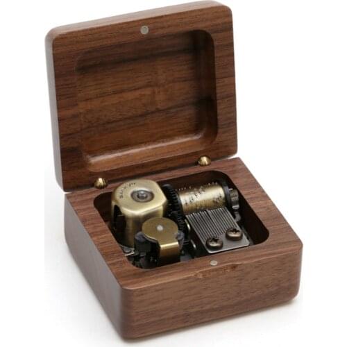 Handmade Wooden Music Box Music Box Sky City DIY Creative Childrens Holiday Birthday Gift music decoration spirited away