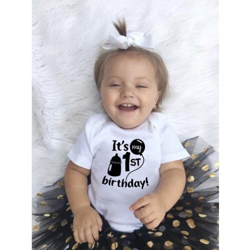 Infant First Birthday Outfits Baby Girl Clothes Sets Newborn Toddler Girl Christening Party Wear Little Girl One Year Clothing