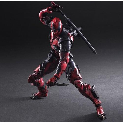 PLAY ARTS 27cm Marvel X-men Deadpool Super Hero Action Figure Model Toys