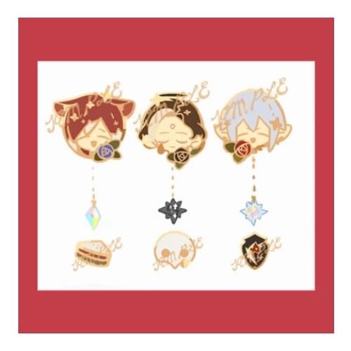 Final Fantasy XIV FF14 Haurchefant Greystone Emet-Selch G'raha Tia Metal Badge Button Brooch Pins Anime Collection Souvenir Toy