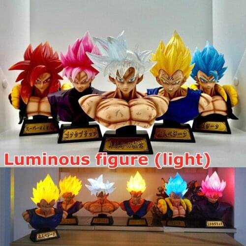 Dragon Ball Super Ultra Instinct Goku Broly Vegeta PVC Figure Bust Black Zamasu Figura DBZ Anime Figures Toys Gift