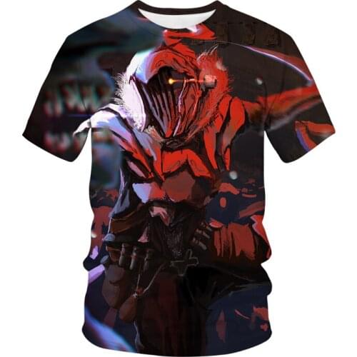 Goblin Slayer T-Shirt Anime 3D Print Streetwear Men Women Fashion Crewneck Oversized T Shirt Harajuku Cosplay Tees Tops Clothing