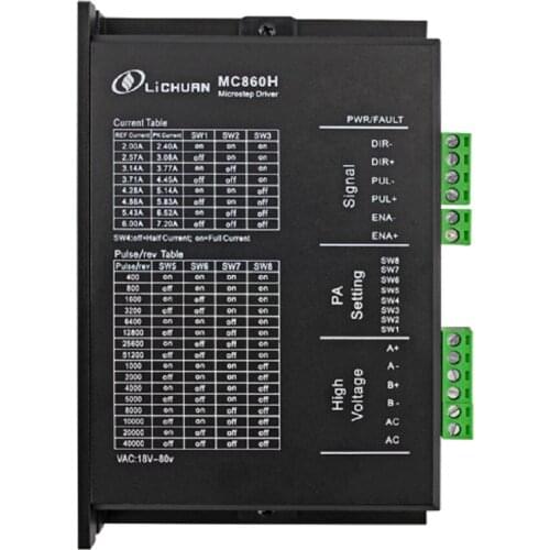 2phase NEMA34 hybrid stepper motor driver DSP AC48V 7.2A MC860H replace DM860H
