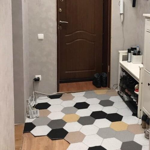 Door Mat Carpet PVC Kitchen Bathroom Bedroom Living Room Hallway Entrance Doormat Non-slip Can Be Cut Customize Size Mats Carpet