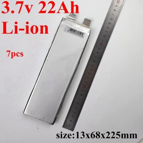 7pcs gtk rechargeable 3.7v 22Ah lithium ion battery 20ah 23ah 25Ah lipo polymer cells for 24V electric bike power tools diy