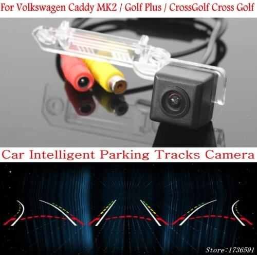 Lyudmila Car Intelligent Parking Tracks Camera FOR Volkswagen Caddy MK2 / Golf Plus / CrossGolf Cross Golf Rear View Camera