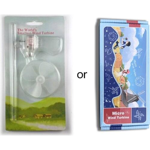 Smallest Mini Wind Turbines Generator LED Teaching Tools Sample Model Hot
