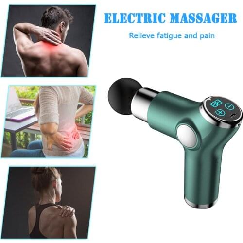 Portable Electric Massager Fascia Guns USB Rechargeable Fitness Back Neck Deep Tissue Muscle Massager Body Relaxation Pain