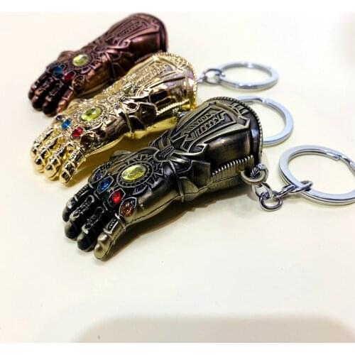 Metal Fist Action Figures Cartoon Anime Figure Model Doll Pendants Bag Key Chain Hangings Ornament Toys for Children