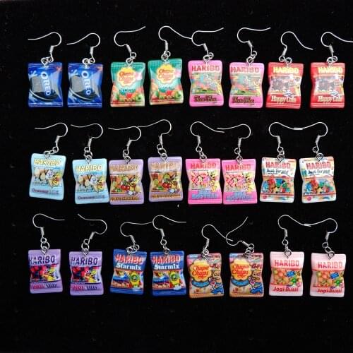 Cute Candy Earrings drop earring candy costume trendy Style woman girl Jewelry Drop shipping wholesale