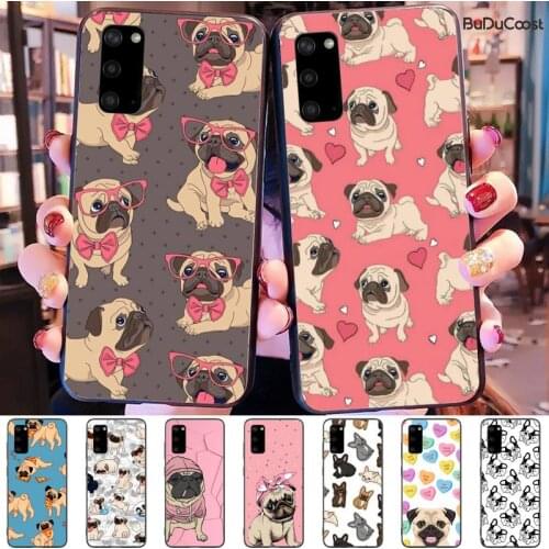 Cute funny cartoon puppy dog Phone Case For samsung galaxy S10 S10E Lite s8plus s9plus s7 s6 plus S5 S20 plus