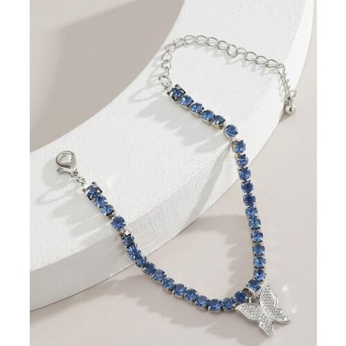 Fashion Butterfly Bracelet & Bangle For Women Simple Dainty Butterfly Tassel Pendant Bracelets Jewelry Gifts