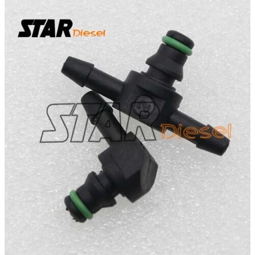 50pcs/bag T Type Return Oil Backflow S0528 for BOSCH Series Diesel Cr Fuel Injector Plastic 3 Two-way Joint Pipe
