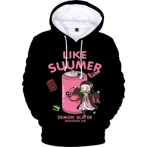 Autumn 3D Comic Demon Slayer Hoodies Men Sweatshirts Women Pullovers Fashion Boys Girls Anime Kimetsu no Yaiba Black Streetwear