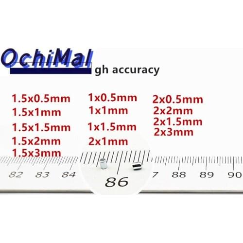 Axial Mini Magnets 1mm 1.5mm 2mm 0.5mm Tiny Micro Small Round Disc Neodymium Precision for Electronic Sensor Imanes +/-0.05mm