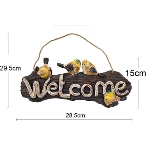 Outdoor Garden Courtyard House Wall Resin Welcome Welcome Field Decorative Wall Decoration European Creative Ornaments