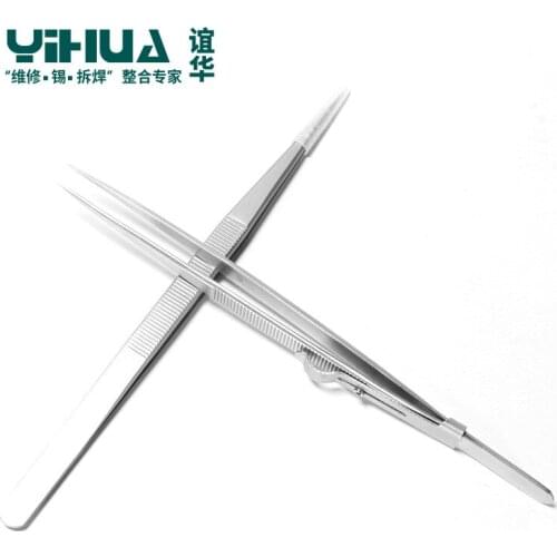 Yihua YIHUA Lock Tweezers Taobao Foreign Trade Jewelry Tweezers Stainless Steel Gem Tweezers Jewelry Clips