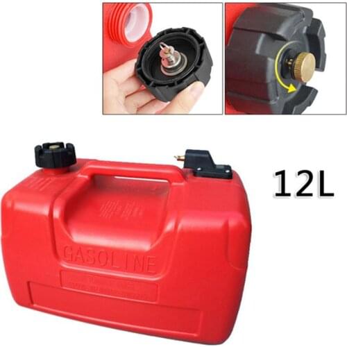 Portable 3.2 Gallon Marine Boat Outboard Fuel Tank with Connector for Yamaha