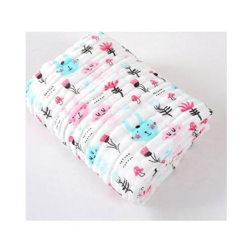 Newborn Baby Bedding Blankets 100% Cotton Knitted Infant Baby Milestone Baby Bath Towel Soft Baby Blanket