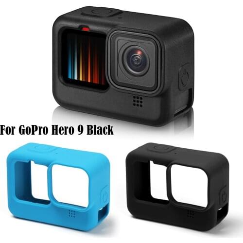For Gopro 9 Silicone Case Anti-drop Protective Shell With Lens Cover/Lanyard For Gopro Hero 9 Black Sports Camera Accessories