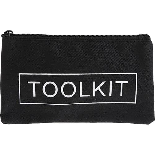 Waterproof Tool Kit Bag 600D Oxford Cloth Tool Bag Zipper Storage Instrument Case 19x11cm